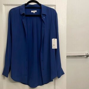 NWT Silk Button Up